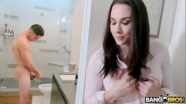 Big BANGBROS - Stepmom Chanel Preston Catches Jerking Off In Bathroom fresh Movies