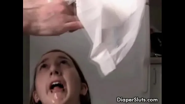Big y. slut drinking her piss from diaper fresh Movies