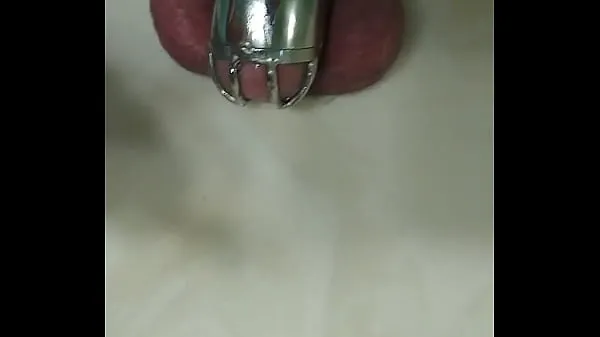 Store Gluing my penis to my chastity cage ferske filmer