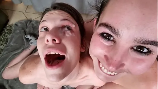 Duże TEEN tongue cleansing my eye after cum got dumped in my eye | 2 girls cock jerk off | POVświeże filmy