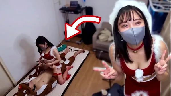 Big She had sex while Santa cosplay for Christmas! Reindeer man gets cowgirl like a sledge and creampie fresh Movies