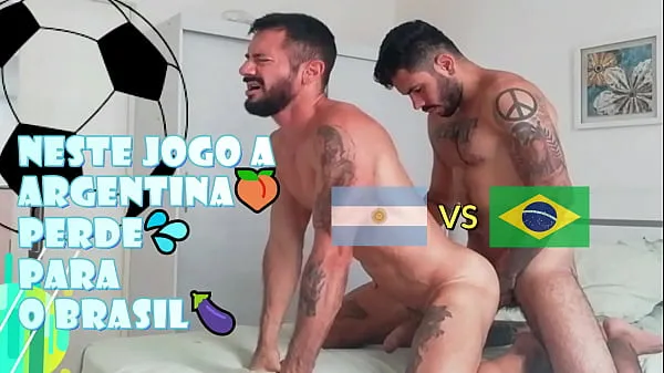 Partida o fanático Argentino Perde para o Brasil - Ele goza na Bunda - Com Alex Barcelona & Cassiofarias Film baru yang besar