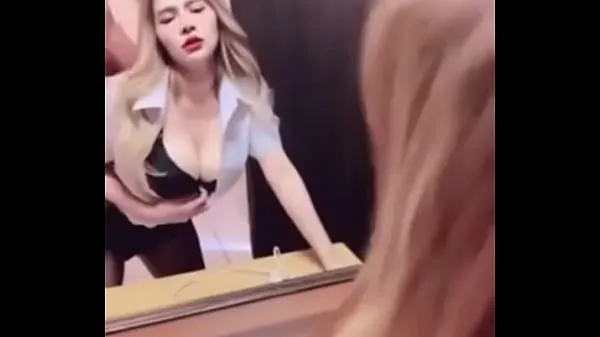 Big Pim girl gets fucked in front of the mirror, her breasts are very big fresh Movies