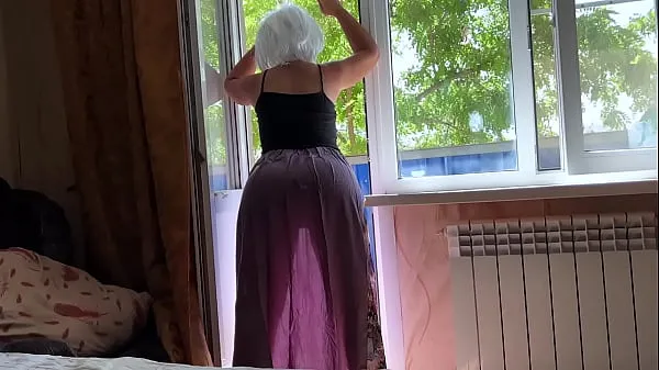 Big Step mom in a transparent dress shows her big ass to her stepson and waits for anal sex fresh Movies