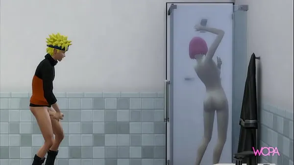 TRAILER] Naruto Uzumaki watches Sakura Haruno taking a shower and she gives it to him in the bathroom Filem segar besar