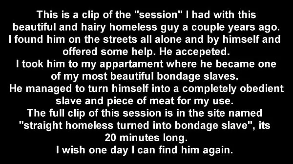 Μεγάλες hairy straight homeless man in bondage φρέσκες ταινίες