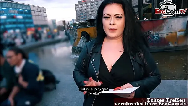 Big German fat BBW girl picked up at street casting fresh Movies